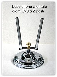 art.132-2 Base diam. 290 ottone cromato a 2 posti per aste diam. 22 mm.jpg